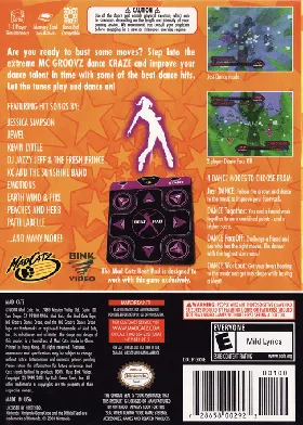 MC Groovz Dance Craze box cover back